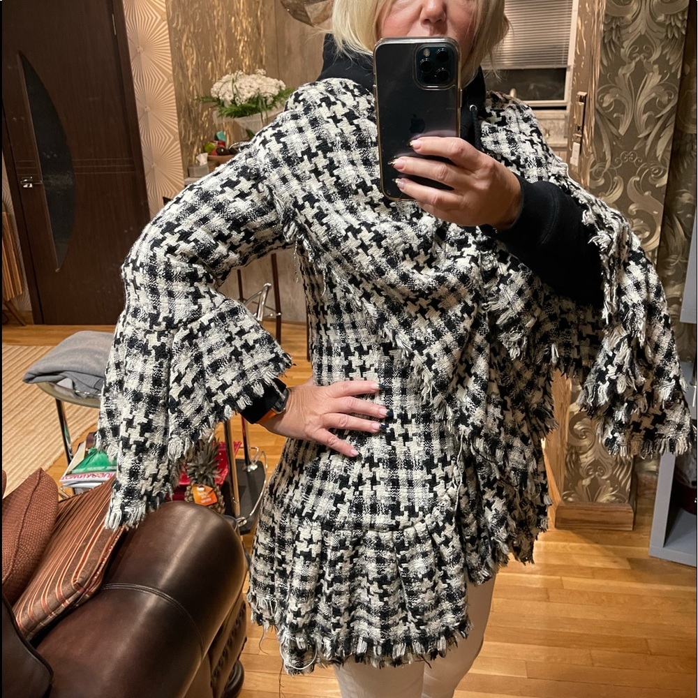 Anne Fontain tweeted fitted jailing jacket size fr40